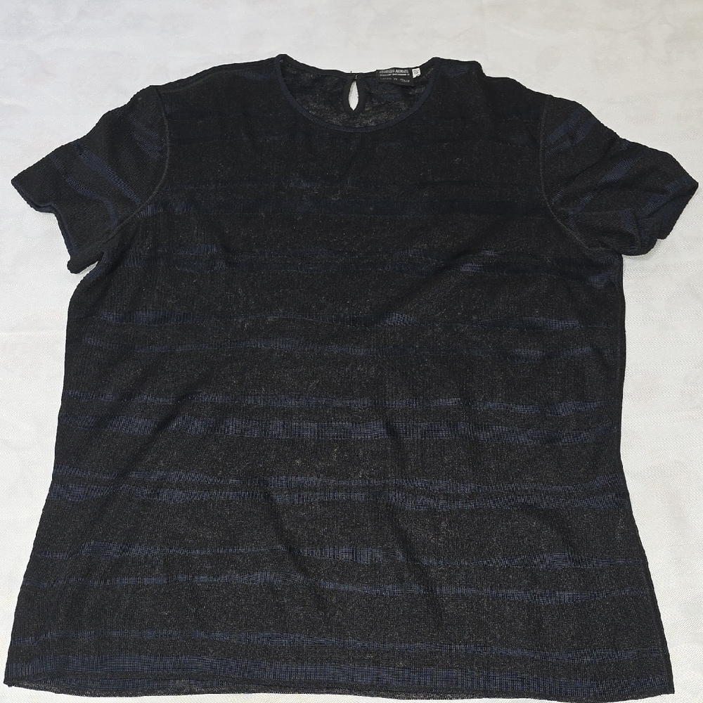 Giorgio Armani Black Knitwear Short‎ Sleeve